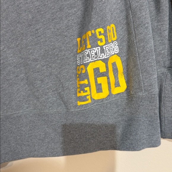 PINK Victoria's Secret Gray Steelers nfl hoodie - Picture 5 of 6